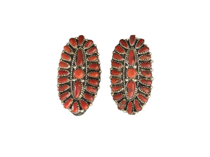 Coral Post Earrings